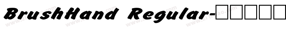 BrushHand Regular字体转换